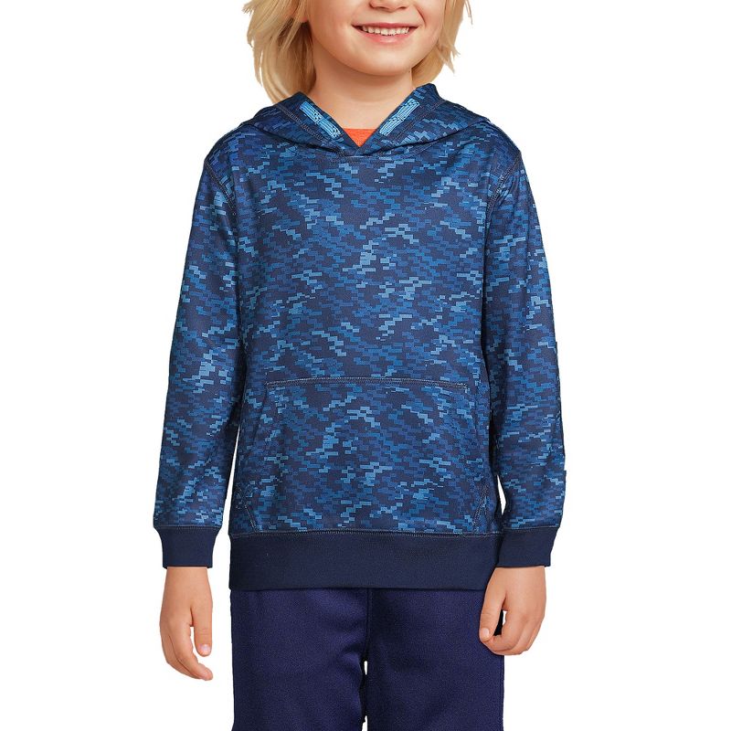 Lands' End Kids Graphic Tricot Pullover Hoodie Sweatshirt, 3 of 5