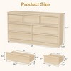 Jojoka 7 Drawer Dresser for Bedroom, Modern Double Dresser Organizer with 7 Drawers Large Storage - 2 of 4