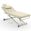 Dolonm Electric Massage Table w/Remote & 800LBS Capacity - Adjustable Height & Backrest, Wheels Included - Beige - 2 of 4