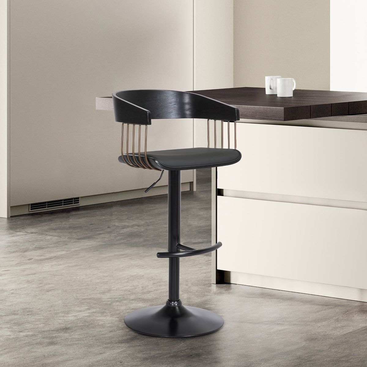 Larisa Upholstered Adjustable Barstool