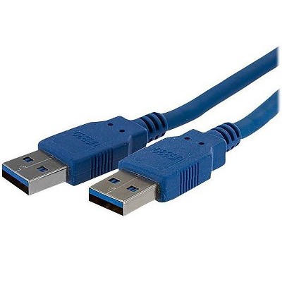 StarTech 6' 6 ft SuperSpeed A To A USB 3.0 Cable Blue USB3SAA6