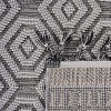 Collection 5X7 Grey/White Geometric Indoor/Outdoor Area Rug ¨C Durable, Fade-Resistant & Easy to Clean Patio Carpet - Nertpow - 4 of 4