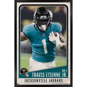 Trends International NFL Jacksonville Jaguars - Travis Etienne Jr. 22 Framed Wall Poster Prints - 1 of 4