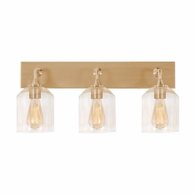 AFX William 3 - Light Vanity in  Satin Brass