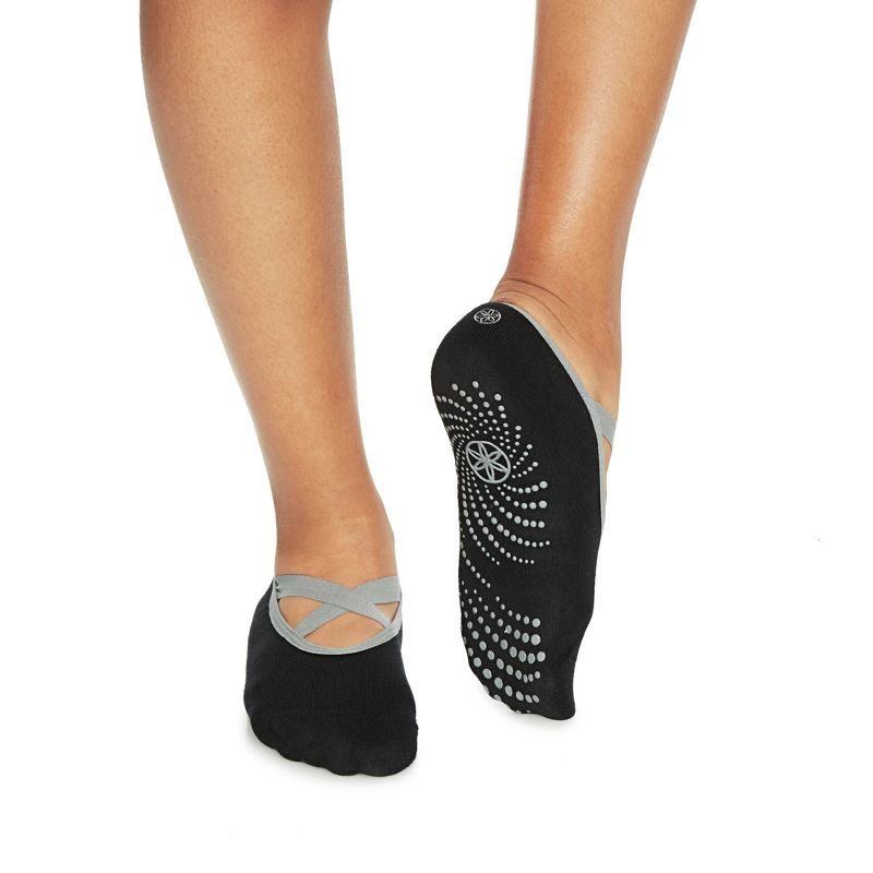 Gaiam Yoga Barre Socks - Black, 3 of 8