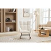 CAVINAS Accent Chair Modern Rocking Chair with Solid Wood Legs Upholstered Glider Rocking Chair with High Backrest - 4 of 4