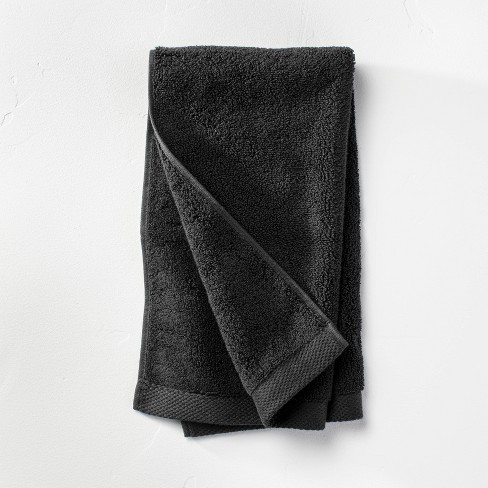 Organic Hand Towel Black - Casaluna™ : Target