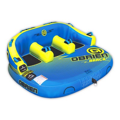 OBrien Barca 3 Kickback Inflatable 3 Person Rider Towable Boat Water Tube Raft