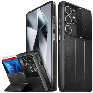 Vena vCommute for Samsung Galaxy S25 Ultra Case Wallet Case with Stand Leather Card Holder [Military Grade Drop Protection] - 1 of 4