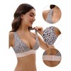 INSPIRE CHIC Women's Deep V Bralette Wirefree T-Shirt Seamless Comfortable Plunge Bras - 3 of 4