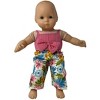 Doll Clothes Superstore Halter Top and Flower Pants Fits 15-16 Inch Baby Dolls - 3 of 4