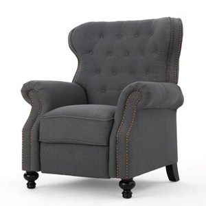 Walder Tufted Recliner Charcoal - Christopher Knight Home, Grey