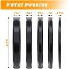 Bumper Rubber Weight Plates Set with Steel Insert for Strength Training, Barbell Home Gym, 2in Universal Fit (A pair of 10lb, 15lb, 25lb, 35lb, 45lb) - 3 of 4