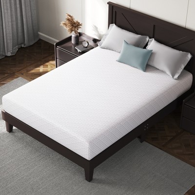 Yaheetech 10inch Gel-Infused Memory Foam Mattress with 3 Foam Layers for Bedrooms