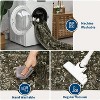 Acekool Washable Area Rug 2x6 Ultra Soft Botanical Floral Throw Carpet, Stain Resistant Non-Slip Indoor Rug for Living Room Bedroom - 4 of 4