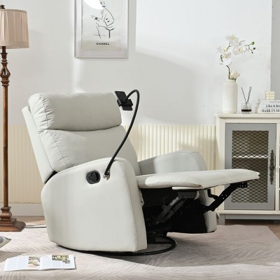 Swivel Rocking Recliner Chair Modern Swivel Accent Armchair,360°Swivel Rocker Chair With Leg Rest,Lounge Chair Recliner Couches For Sale-Cuddlewood