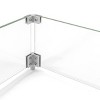 Barton Outdoor Fire Pit 29.5" x 29.5" Glass Wind Screens Flame Square Guards Square, Clear - 2 of 2