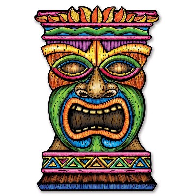 Beistle 3' Jumbo Tiki Cutouts; 3/Pack 54553