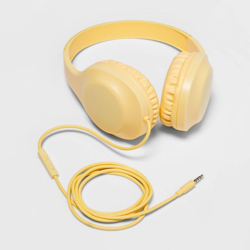 Wired On-Ear Headphones - heyday&#8482; Mist Yellow, 3 of 5