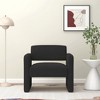 Accent Chair, Modern Single Sofa Chair, Upholstered Comfortable Backrest Chair With Armrests - 3 of 4