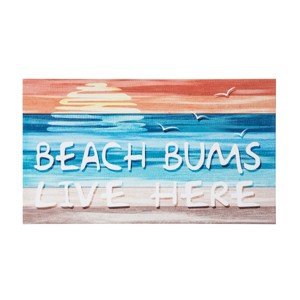 Beachcombers Beach Bums Live Here Wall Decor - 1 of 2