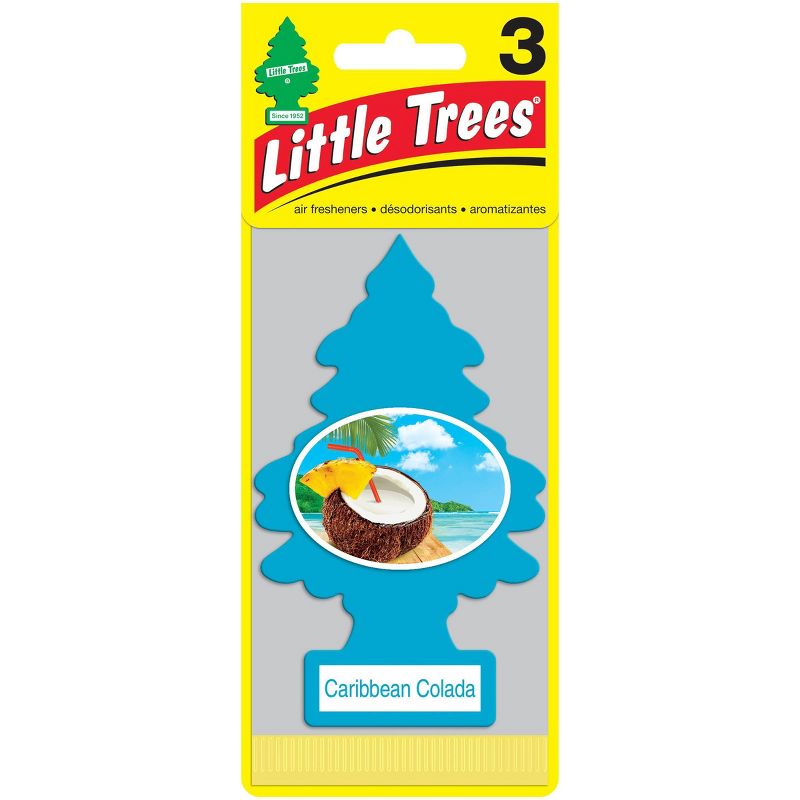 Little Trees 3pk Caribbean Colada Air Freshener, 1 of 5