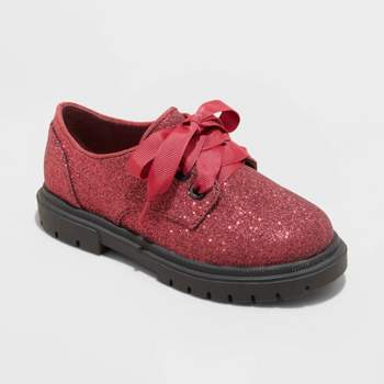Toddler Girls' Phoebe Oxford Lace-Up Shoes - Cat & Jack™ Red