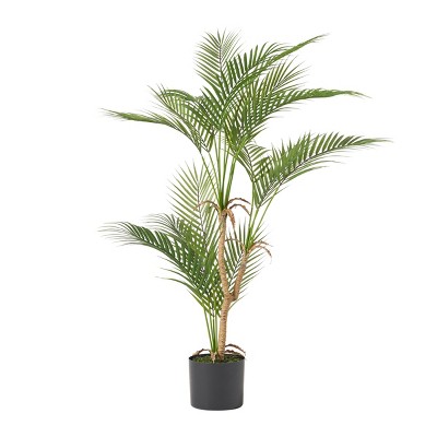 Syemin Artificial Plants Artificial Palm Tree Home Decor Fake Plant Faux Plants Indoor Outdoor Fall Decoration, Green, 30.75"*30.75"*40"