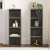 CAVINAS Bookcases for Living Room 8-Tier Bookshelf Storage Cabinet with Adjustable Shelves Multi-functional Bookcase - 4 of 4