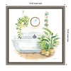 Amanti Art Greenery Bath II by Sue Schlabach Canvas Wall Art Print Framed 16 x 16-in. - 4 of 4