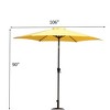 Vynxaria 9ft Patio Umbrella with Carry Bag - UV-Resistant & Waterproof for Outdoor Shade - 2 of 4