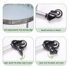LIVAREEmlen Round Coffee Table with Wheels 2-Tier Movable Side Tables Silver Metal Detachable Nightstand for Bedroom Living Room (Silver Gray) - 3 of 4