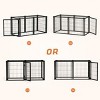 Munora 47.2" Heavy Duty Dog Crate - Metal Pet Kennel with Removable Top & Divider Panel, Black - 4 of 4