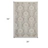 Silver Moroccan Indoor Outdoor Area Rug - 3 of 4