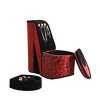 CAVINAS 9" Tall Display Jewelry Box with Hooks High Heel Shoe Design Jewelry Armoire Organizer - 4 of 4