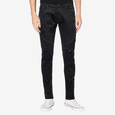 RAW X Men's Stretch Moto Denim Jeans(plus size pant in available)
