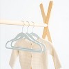 3 Sprouts Kids & Baby Velvet Hangers 30 pack - Blue - 3 of 4