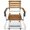 vidaXL Folding Patio Chairs 2 pcs Steel and Solid Wood Acacia - 3 of 4