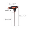 Unique Bargains S2 Steel T-Handle Metric Dual End Hex Wrenches 2 Pcs - 2 of 4