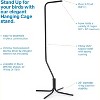 Prevue Hendryx Tubular Steel Hanging Bird Cage Stand 1780 Black, 24-Inch by 24-Inch by 62-Inch - 4 of 4