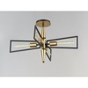Maxim Lighting Wings 4 - Light Flush Mount in  Black/Satin Brass - 2 of 4