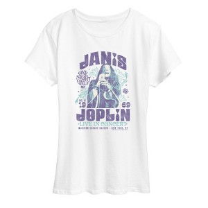 Women's - Janis Joplin - Janis In Concert Short Sleeve Graphic T-Shirt - 1 of 4