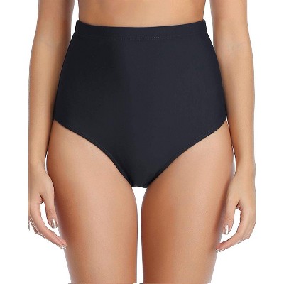 FIONECA Women Retro High Waisted Bikini Bottoms Tummy Control Swimsuit Bottoms