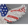 Anna-Kaci Crystal Rhinestone 4th of July American USA Flag Patriotic Pin Brooch - 4 of 4