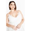 Women's Plus Size Martina Maxi Dress - ivory | CITY CHIC - 4 of 4