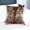 18"  Cowhide Throw Pillow - 2 of 4