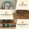 71" 5 Tier Metal Collapsible Book Shelf Portable Bookcase Storage Organizer Freestanding Display Rack Tall Shelving - 4 of 4