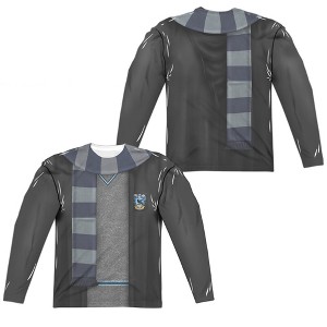 Men's Harry Potter Ravenclaw Block Scarf Long Sleeve Costume T-Shirt - 1 of 4