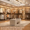 Besiost 77-In Heavy-duty Garment Rack with Storage Shelves,Pipe Closet Organizer with 4 Hanging Rods - 3 of 4