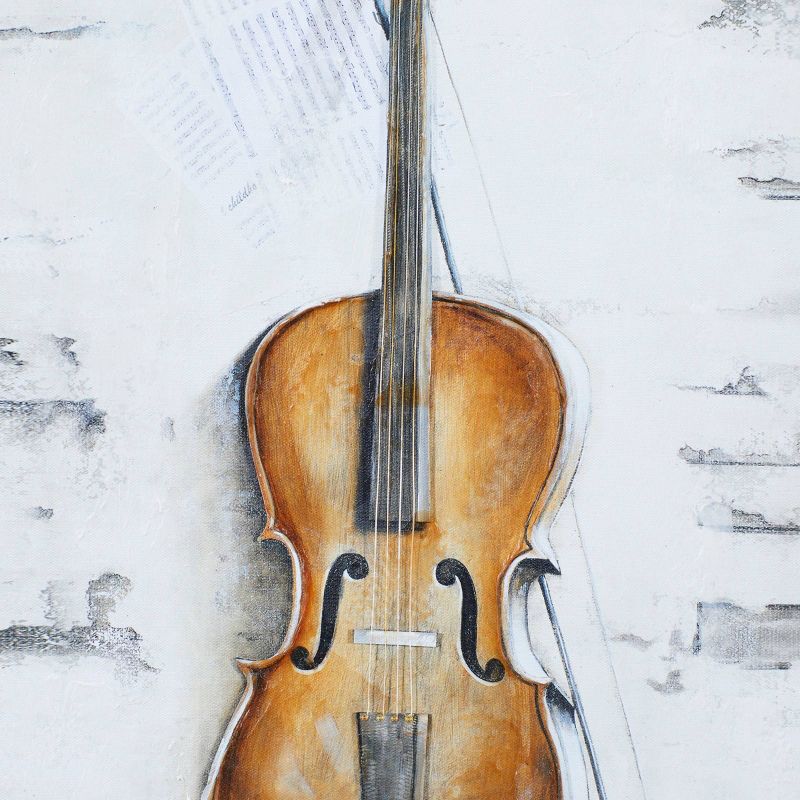 Traditional Polystone Violin Framed Wall Art Dark Brown - Olivia &#38; May, 5 of 7